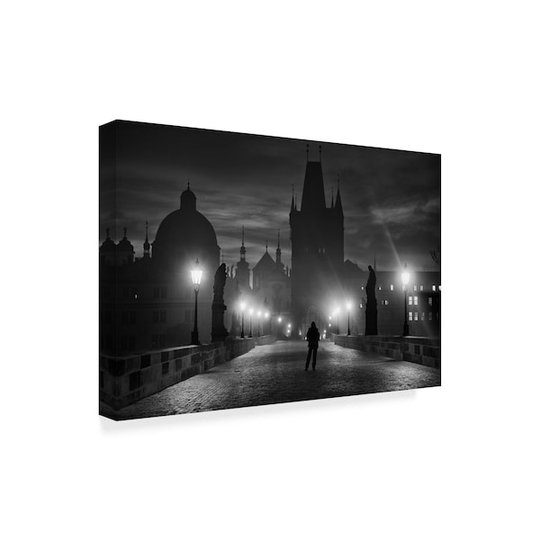 Marcel Rebro 'Prague Black' Canvas Art,12x19